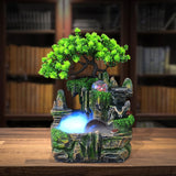 Maxbell Electric Tabletop Water Fountain Rolling Ball Water Sound with Lights Decor with Mist