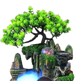 Maxbell Electric Tabletop Water Fountain Rolling Ball Water Sound with Lights Decor with Mist