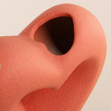 Maxbell Ceramic Vase Statue Elegant Photo Prop for Outdoor Desktop Orange