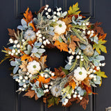 Maxbell Door Autumn Fall Wreath Thanksgiving Wreaths Holiday Decor Simulated 35cmx35cm