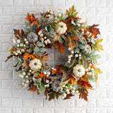 Maxbell Door Autumn Fall Wreath Thanksgiving Wreaths Holiday Decor Simulated 35cmx35cm