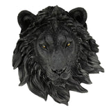 Maxbell Resin Lion Head Statue Office Living Room Sculpture Animal Gift