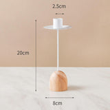 Maxbell Taper Candle Holders Candlestick for Anniversary Candlelight Dinner Birthday White