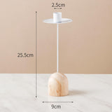 Maxbell Taper Candle Holders Candlestick for Anniversary Candlelight Dinner Birthday White