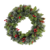Maxbell Artificial Wreath Christmas Wall Hanging Winter Wreath for Door Wedding Xmas 40cm