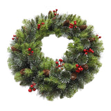 Maxbell Artificial Wreath Christmas Wall Hanging Winter Wreath for Door Wedding Xmas 40cm