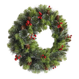 Maxbell Maxbell Artificial Wreath Christmas Wall Hanging Winter Wreath for Door Wedding Xmas 30cm