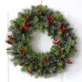 Maxbell Maxbell Artificial Wreath Christmas Wall Hanging Winter Wreath for Door Wedding Xmas 30cm