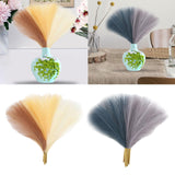 Maxbell 6x Artificial Dried Flower Arrangement Vase Filler for Home Decor beige brown khaki