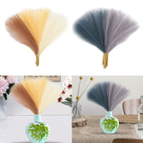 Maxbell 6x Artificial Dried Flower Arrangement Vase Filler for Home Decor beige brown khaki