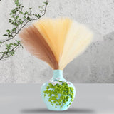 Maxbell 6x Artificial Dried Flower Arrangement Vase Filler for Home Decor beige brown khaki