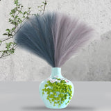 Maxbell 6x Artificial Dried Flower Arrangement Vase Filler for Home Decor blue green gray