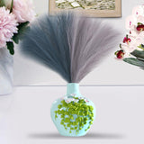 Maxbell 6x Artificial Dried Flower Arrangement Vase Filler for Home Decor blue green gray
