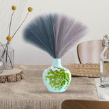 Maxbell 6x Artificial Dried Flower Arrangement Vase Filler for Home Decor blue green gray