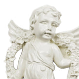 Maxbell 4Pcs European Style Cherub Wall Sculpture Ornament Angel Statue for Entrance