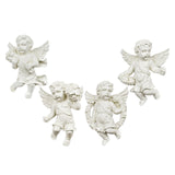 Maxbell 4Pcs European Style Cherub Wall Sculpture Ornament Angel Statue for Entrance