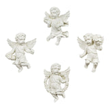 Maxbell 4Pcs European Style Cherub Wall Sculpture Ornament Angel Statue for Entrance