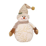 Maxbell Christmas Snowman Doll Short Plush for Shopping Mall Window Decoration 19cmx26cmx50cm