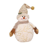 Maxbell Christmas Snowman Doll Short Plush for Shopping Mall Window Decoration 19cmx26cmx50cm