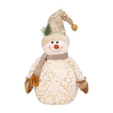 Maxbell Christmas Snowman Doll Short Plush for Shopping Mall Window Decoration 22cmx30cmx60cm
