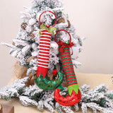 Maxbell Christmas Picks Elf Legs Boot Whimsical Decorations for Christmas Tree