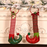 Maxbell Christmas Picks Elf Legs Boot Whimsical Decorations for Christmas Tree
