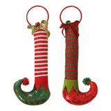 Maxbell Christmas Picks Elf Legs Boot Whimsical Decorations for Christmas Tree