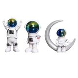 Maxbell Astronaut Figure Spaceman Sculpture Resin Statue Ornament for Office Party 5pcs