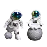 Maxbell Astronaut Figure Spaceman Sculpture Resin Statue Ornament for Office Party 4pcs