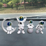 Maxbell Astronaut Figure Spaceman Sculpture Resin Statue Ornament for Office Party 4pcs
