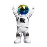 Maxbell Astronaut Figure Spaceman Sculpture Resin Statue Ornament for Office Party 3pcs
