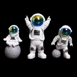 Maxbell Astronaut Figure Spaceman Sculpture Resin Statue Ornament for Office Party 3pcs