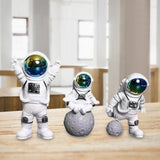Maxbell Astronaut Figure Spaceman Sculpture Resin Statue Ornament for Office Party 3pcs