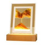 Maxbell Flowing Moving Sand Picture Light Display USB Motion Home Decor Yellow