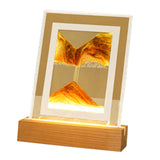 Maxbell Flowing Moving Sand Picture Light Display USB Motion Home Decor Yellow