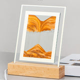 Maxbell Flowing Moving Sand Picture Light Display USB Motion Home Decor Yellow