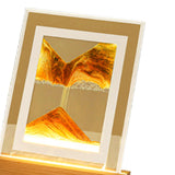 Maxbell Flowing Moving Sand Picture Light Display USB Motion Home Decor Yellow