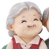 Maxbell Loving Elderly Couple Figurines Grandparents Figure for Home Decoration