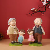 Maxbell Nordic People Figurines Resin Lifelike Art Gifts for Decor Landscape Office