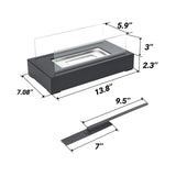 Maxbell Tabletop Bioethanol Fireplace Fire Bowls Pot for Living Room Parties