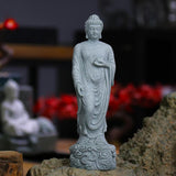 Maxbell Small Buddha Statue Meditation Gift Standing Craft Porch Garden Home