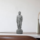 Maxbell Small Buddha Statue Meditation Gift Standing Craft Porch Garden Home