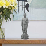 Maxbell Small Buddha Statue Meditation Gift Standing Craft Porch Garden Home