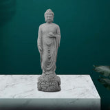 Maxbell Small Buddha Statue Meditation Gift Standing Craft Porch Garden Home