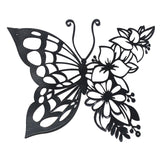 Maxbell Butterflies Wall Art Silhouette Wrought metal for Bedroom Fence Decoration 29.5cmx24cm