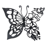 Maxbell Butterflies Wall Art Silhouette Wrought metal for Bedroom Fence Decoration 29.5cmx24cm