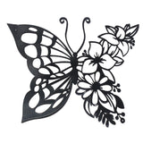 Maxbell Butterflies Wall Art Silhouette Wrought metal for Bedroom Fence Decoration 29.5cmx24cm