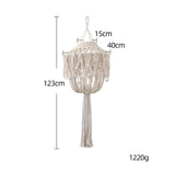 Maxbell Boho Hanging Pendant Light Cover Office Home Hand Weaved Macrame Lampshade