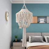 Maxbell Boho Hanging Pendant Light Cover Office Home Hand Weaved Macrame Lampshade