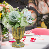 Maxbell Metal Flower Vase for Wedding Centerpiece for Birthday Living Room Party Antique Gold